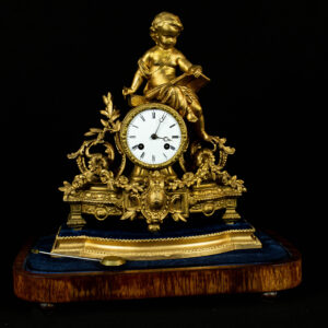 Antique 19th-century French brass Mantle Clock 1870