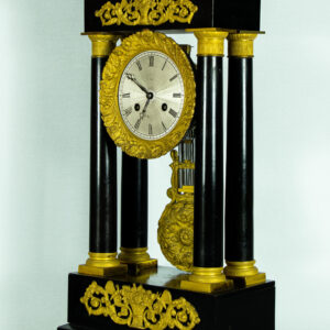 Antique French Louis Philppe Portico Mantle Clock