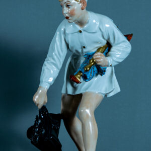 Porcelain figure Wee Willie Winkie Antique