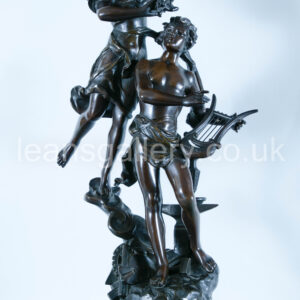 French Antique Sculpture Coronationm of the Arts  1890