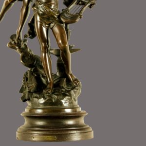Antique Sculpture, Coronationm of the Arts  1890, French, Henryk Kossowski