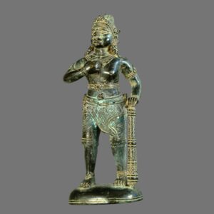 Antique, 18th century Bronze, Khmer soldier