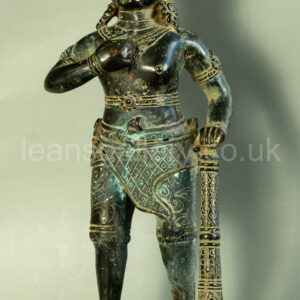 Antique, 18th century Bronze, Khmer soldier