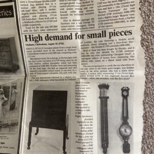 Barometer Georgian Mahogany Stick Barometer