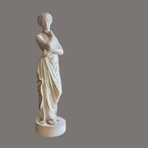 Parian Ware, Lady Sculpture, Classically Robed,