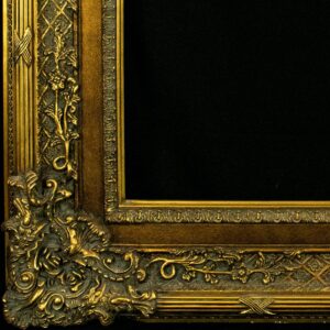 Frame Large Gilded wood and gesso with Picasso print