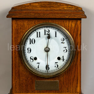 Antique Edwardian Mantle Clock 1900, Dated 1923, Original Key & Pendulum