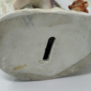 Antique German Porcelain  Mercury with Cherub and Cockerel