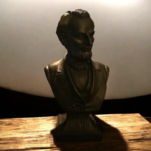 Abraham Lincoln,  Rare and Unique, Collectible Bust, Spelter, Vintage