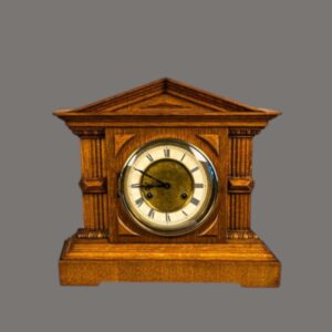 Mantle Clock, Edwardian, Architectural Design, Circa 1900