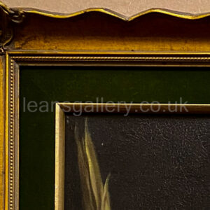 Rabbi, Religious: Mid century oil painting of A devout Rabbi, Gilt framed, Continental