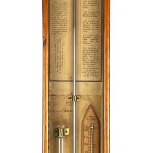Antique Admiral Fitzroy Barometer & Thermometer By J. Prior of Hastings Late 19th / Early 20th Century