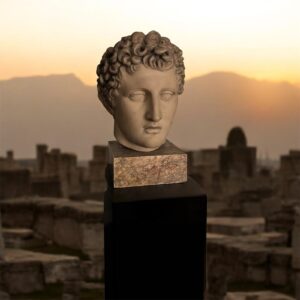 Cast Bust of a Classical Roman Youth -Vintage made by British Museum, London