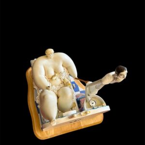 Peekaboo, a humorous bathroom morning routine scene.