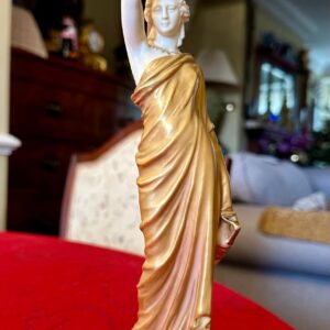 Royal Worcester, Classical Lady Figurine with Urn, Hand-Painted Porcelain