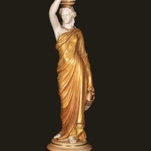 Royal Worcester, Classical Lady Figurine with Urn, Hand-Painted Porcelain