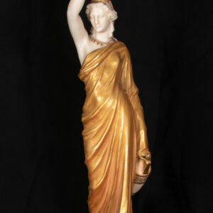 Royal Worcester, Classical Lady Figurine with Urn, Hand-Painted Porcelain