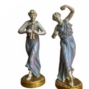 Royal Worcester, Greek Musicians, Porcelain, Antique