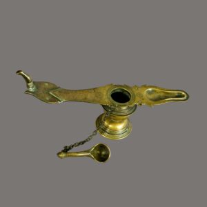 Lamp, Antique, South Indin, 19th C, Brass