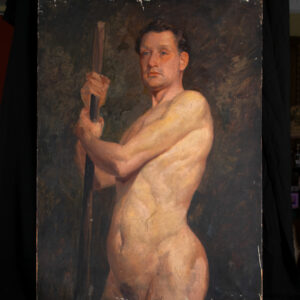 Oil Painting, Male Nude, Manner of William Etty, R.A (British 1787), on canvas