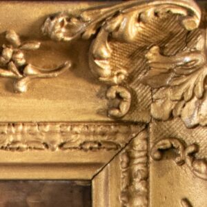 Antique Painting, Victorian Interior Scene, Vote Canvassing, 19th Century