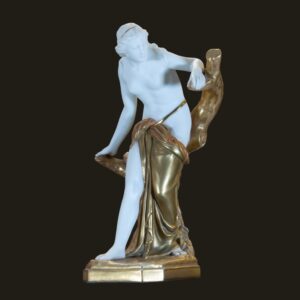 Royal Worcester ‘The Bather Surprised’ Porcelain Figure, Model 486, 1921