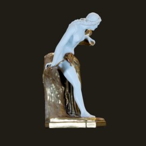 Royal Worcester ‘The Bather Surprised’ Porcelain Figure, Model 486, 1921
