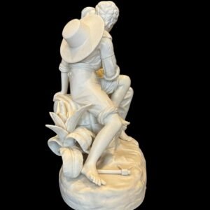 Antique Copeland Parian Paul & Virginia Group Cumberworth